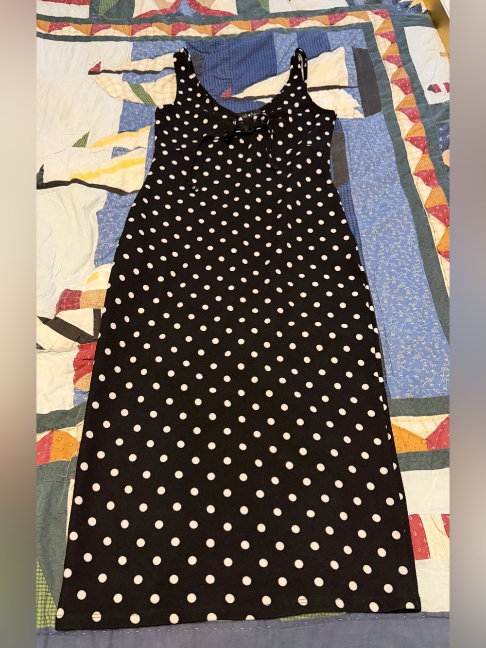 Derek Heart Polka Midi Dress